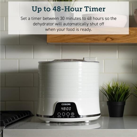 Food Dehydrator Machine for Jerky, 5 BPA-Free 12.2" Trays Temperature Control - Picture 5 of 7